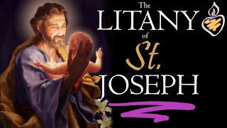 Litany of St Joseph in Latin with English amp Latin Text  Litaniae Sancti Joseph [upl. by Ailero]