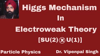 Spontaneous symmetry breaking of electroweak symmetry  SU2 x U1   Higgs Mechanism  Hindi [upl. by Eneja]