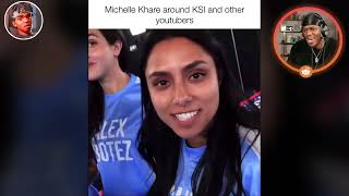 Michelle Khare around KSI and Other Youtubers [upl. by Natsreik]