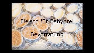 Fleisch für Babybrei zubereiten  Babybrei mit Fleisch ab 5 Monaten  Beikosteinführung [upl. by Atrim]