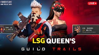 LSG Guild Trails 1v1 kottu Free Fire Live  Telugu Live Lucky Star LSG ff mbg fflivetelugu [upl. by Winou]