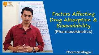 Pharmacokinetics Part 3 Factors Affecting Drug Absorption and Bioavailability [upl. by Euqinor934]