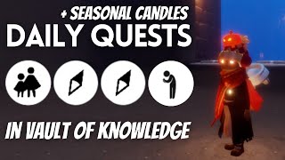 Today’s Daily Quests in Vault of Knowledge  Sky Children of the Light [upl. by Yajnas]