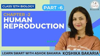 PART 6Human Reproduction Class 12 Biology Chapter 2 Explained Koshika Bakaria [upl. by Yrreiht]