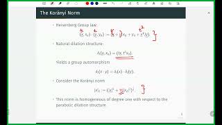 Rajula Srivastava quotThe Korányi Spherical Maximal Function on Heisenberg groupsquot [upl. by Freed70]