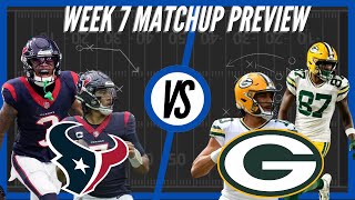 Houston Texans vs Green bay Packers  Week 7 Preview [upl. by Odrarebe]