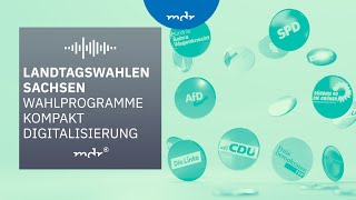 Digitalisierung – Das planen Sachsens Parteien  Podcast Wahlprogramme kompakt  MDR [upl. by Wilfreda]