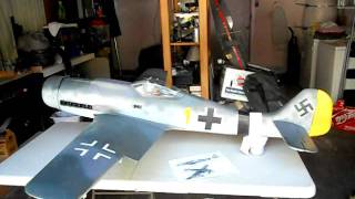 Top Flite FW190D Video 3Painting [upl. by Immot571]