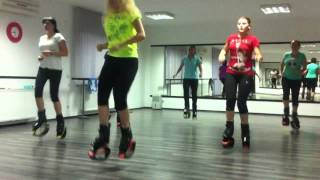 Exercises 2013  Kangoo jumps workout  fitness club 99  buftea  romania [upl. by Larianna]