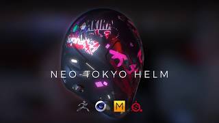 Creating a NeoTokyo Helmet  ZBrush C4D Marvelous Designer Substance Painter  Speed Art in 4K [upl. by Fortune948]