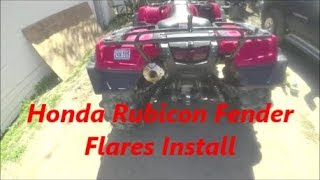 2015 Honda Rubicon Fender Flare Install [upl. by Jit613]