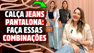 COMO COMBINAR CALÇA JEANS PANTALONA MULTIPLICAR OS LOOKS  Michelle Castro jeans [upl. by Gianni220]