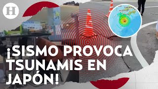 ¡Impresionantes imágenes Así fue el sismo de 71 en Japón que dejó 9 heridos y provocó tsunamis [upl. by Toma484]