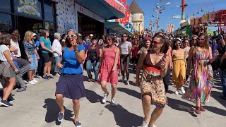 Freedom Flashmob at Boardwalk  Santa Cruz CA  March 20 2022  Song by JON BATISTE [upl. by Rebmat]