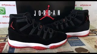 Air Jordan 11 Bred Velvet Released Today [upl. by Marte]