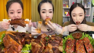 Tomahawk Steak quotEating Mukbang Yummy Spicy Yellow Steakquot Eat Meat  Asmr Eating Sounds [upl. by Eceertal]