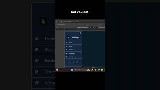 Modern Responsive Sidebar Menu Toggle with HTML CSS JavaScript shorts [upl. by Dagnah]