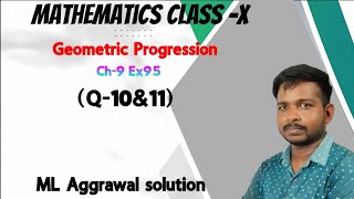 Arithmetic And Geometric Progression Class 10 ICSEAP And GP class 10 Math Chapter 9 Exercise 95 [upl. by Fair672]