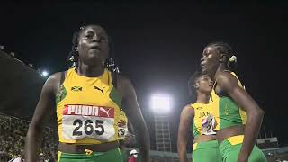 CARIFTA49 4x400m U20 Girls Final  Day 3  SportsMax TV [upl. by Ennylhsa]