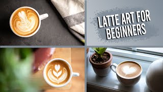 3 Easy Latte Art designs for beginners  Latte Art Tutorial [upl. by Arden]