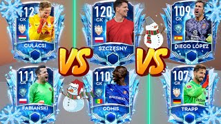 WHO IS THE BEST PRESEASON FREEZE GK IN FIFA MOBILE 21  SZCZESNY VS GOMIS VS FABIANSKI VS GULACSI [upl. by Gee]