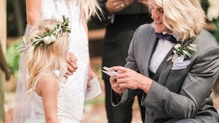 OUR WEDDING VIDEO Vows to 4 year old daughter [upl. by Nagy367]