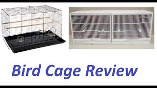 I take a look at 2 Bird Cages  Finca Pequeno and a wooden double breeding cage [upl. by Eelasor602]