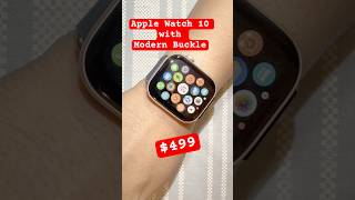 Exclusive  Apple Watch Series 10 Gold Titanium unboxing  Deep Blue Modern Buckle  viralshort [upl. by Renell]