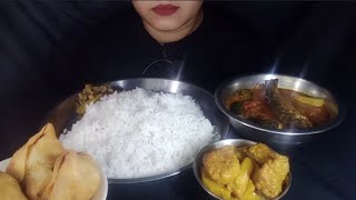 MACHER JHOL DALER BORA SOBJI ALU VAJI SINGRAEATING SHOWBangali food eating🙏🙏🙏 [upl. by Bird]