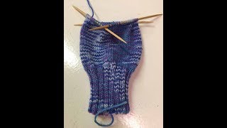 Double Pointed Needles  End of Round Row [upl. by Ainevuol]