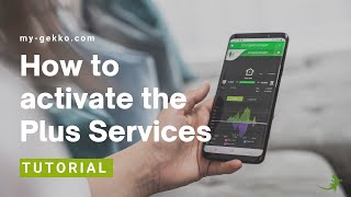 myGEKKO Plus Services  How to activate at the Slide [upl. by Idram]