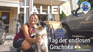 Mit Fahrrad und Hund quer durch Europa Video 11  Padova  Pordenone Italien Bicitalia 20 Radweg [upl. by Dominus]