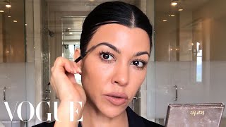 Kourtney Kardashian’s Guide to Naturalish Masking and Makeup  Beauty Secrets  Vogue [upl. by Tapes]