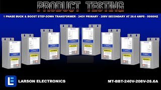 1 Phase Buck amp Boost StepDown Transformer  240V Primary  208V Secondary at 266 Amps  5060Hz [upl. by Larret]