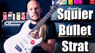 Squier Bullet Stratocaster The Cheapest Squier Strat [upl. by Barhos173]