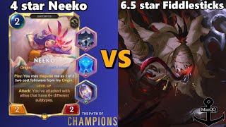 Neeko 4 star vs Fiddlesticks 65 star  Path of Champion [upl. by Giddings]