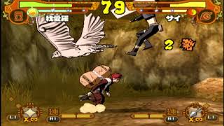 Gaara Vs Sai Naruto Ultimate Ninja 5 PS2 [upl. by Nonnelg]