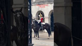 Returns Swords and Dismount kingsguard horseguardsparade royalhorseguard [upl. by Dorwin453]