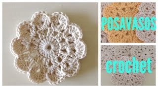 Posavasos a crochet paso a paso [upl. by Yeo]