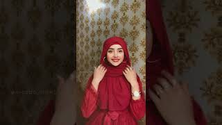 Quick Hijab Tutorial with Chiffon Georgette Scarf  The Hijab Company [upl. by Miru266]