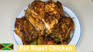 Juicy amp Tender Pot Roast Whole Chicken Better Than The Oven  Vals Kitchen [upl. by Aerdnaed]