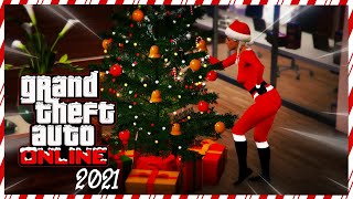 GTA ONLINE FESTIVE SURPRISE 2021 UPDATE SNOW NEW DLC CONTENT amp MORE GTA 5 CHRISTMAS DLC [upl. by Lilli]