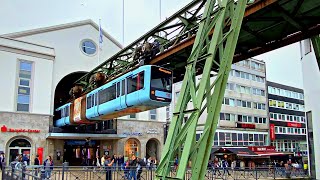 Schwebebahn Suspension Railway in Wuppertal Germany 🇩🇪  2023 [upl. by Nerta]