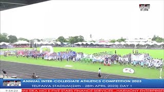 Opening Ceremony 96th Annual InterCollegiate Athletics Competition Kingdom of Tonga 2023 [upl. by Drogin]