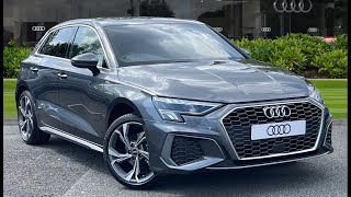 2023 Brand New Audi A3 10 TFSI 30 S line Sportback  Stoke Audi [upl. by Aggy]