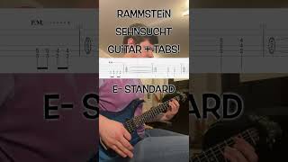 Rammstein  Sehnsucht  Guitar w Tabs Part2 shorts rammstein guitar guitarcover metal music [upl. by Farrica]