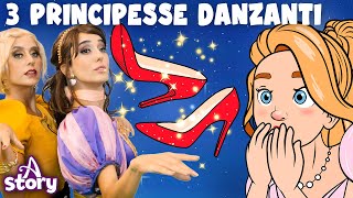 3 Principesse Danzanti  Le Scarpe Rosse Storie per Bambini Italiano  A Story Italian [upl. by Devinna]