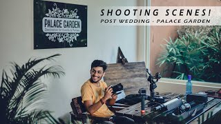 Behind the scenes  Postwedding shoot at Palace Garden Kapu [upl. by Nnaear]