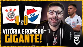 ROMERO É GIGANTE YURI CRAVOU E CORONADO TEM FUTURO  CORINTHIANS 4X0 NACIONAL [upl. by Ezalb]