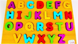 Learn the alphabet ABC letters  Best Learn ABC Puzzle  Preschool Toddler Learning Toys Video [upl. by Seta628]